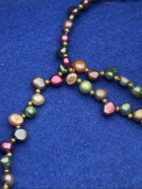 Multicolour Candy Pearl Bead Necklace - Women Jewelry